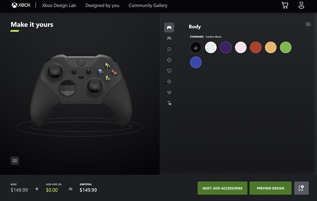 Xbox Elite 2 customizable